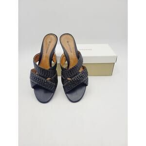 Naturalizer Womens Leather Bisbee Black Sandals Size 8 M
